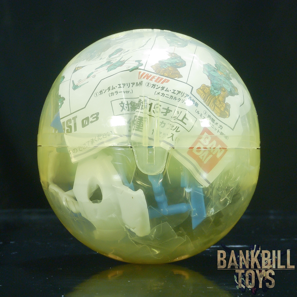 กันดั้ม Bandai Gashapon Mobile Suit Gundam MS Mechanical Bust 03 Gundam Aerial No.1 XVX-016 Gundam Aerial [Color Ver.]