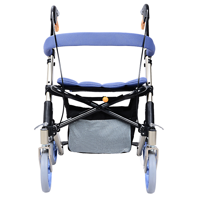 รถเข็นช่วยพยุงเดิน แบรนด์จากประเทศญี่ปุ่น ( 歩行器 ) Matsunaga รุ่น MV100 น้ำหนักเบา พกพาสะดวก นั่งสบาย พับเก็บได้ (Best Seller)