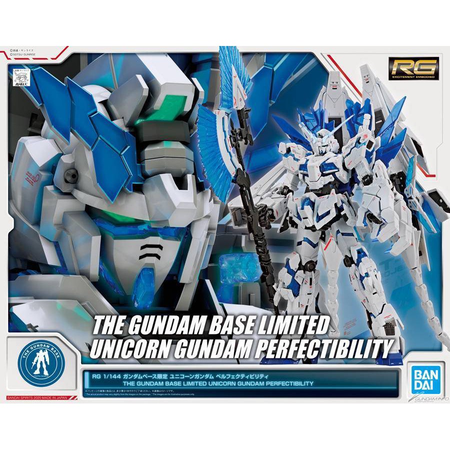 RG THE GUNDAM BASE LIMITED UNICORN GUNDAM PERFECTIBILITY