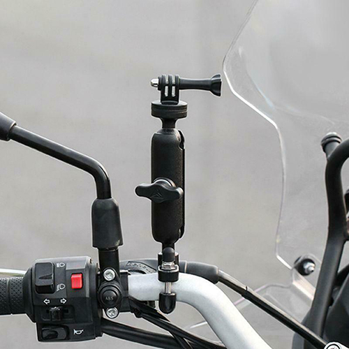 Motorcycle Bracket Mount Holder 2 for Insta 360 One X/Insta360/GoPro Hero 9/ 8/7/6/5/4/3+/Max Action Camera