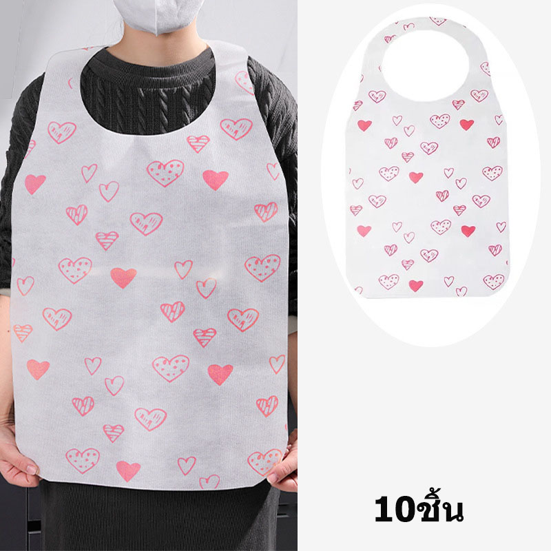 ผ้ากันเปื้อนกระดาษ แบบใช้แล้วทิ้ง PAPER APRON ผ้ากันเปื้อนแต่งหน้า,กันเปื้อนผู้ใหญ่