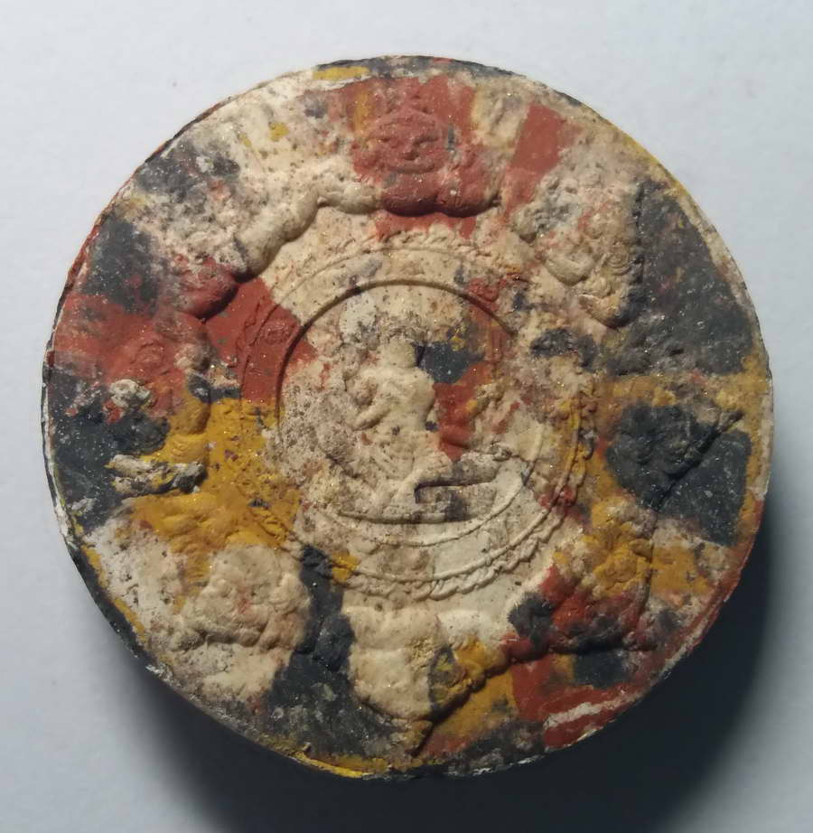 รหัสสินค้า จตุคามรามเทพ 074 จตุคามรามเทพ - หลวงปู่ทวด รุ่นบูรณะหลักเมืองปัตตานี เนื้อก้นครก จตุคามรามเทพ รายการนี้ให้เช่าบูชาแล้ว