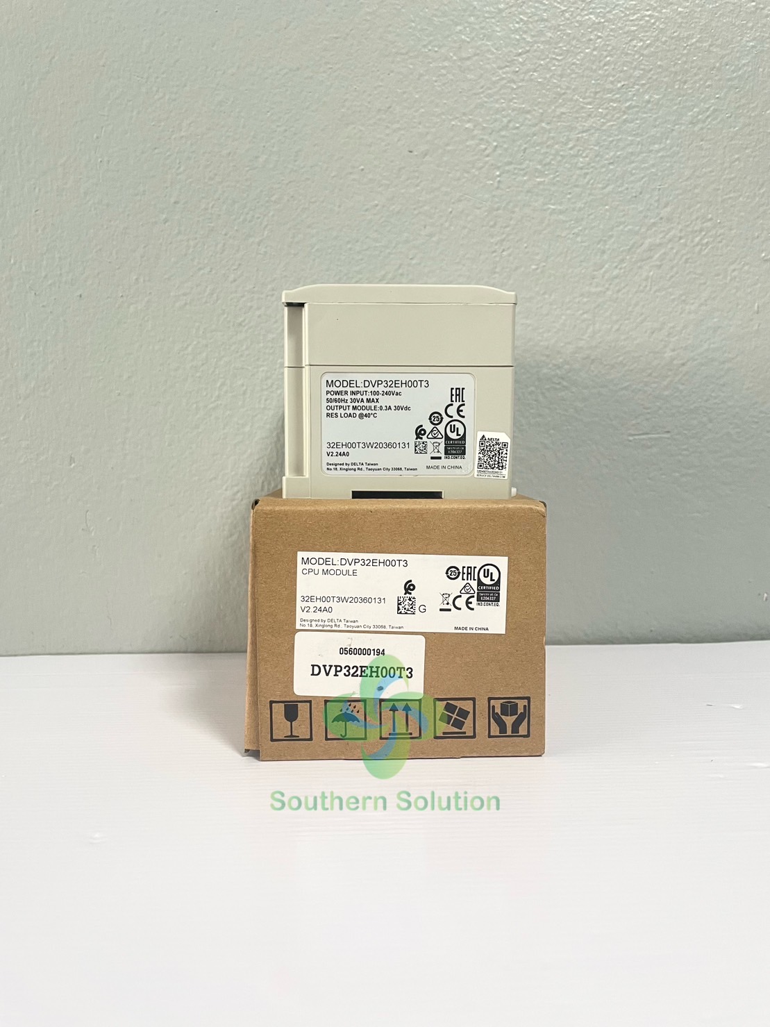 Delta PLC DVP32EH00T3 16DI/16DO DC24V/5mA 220VAC Power-in (Transistor)