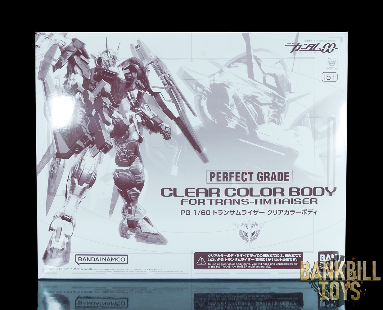 กันดั้ม Bandai Spirits Gunpla Premium Bandai Hobby Online Shop Limited PG 1/60 Clear Color Body For Trans-Am Raiser