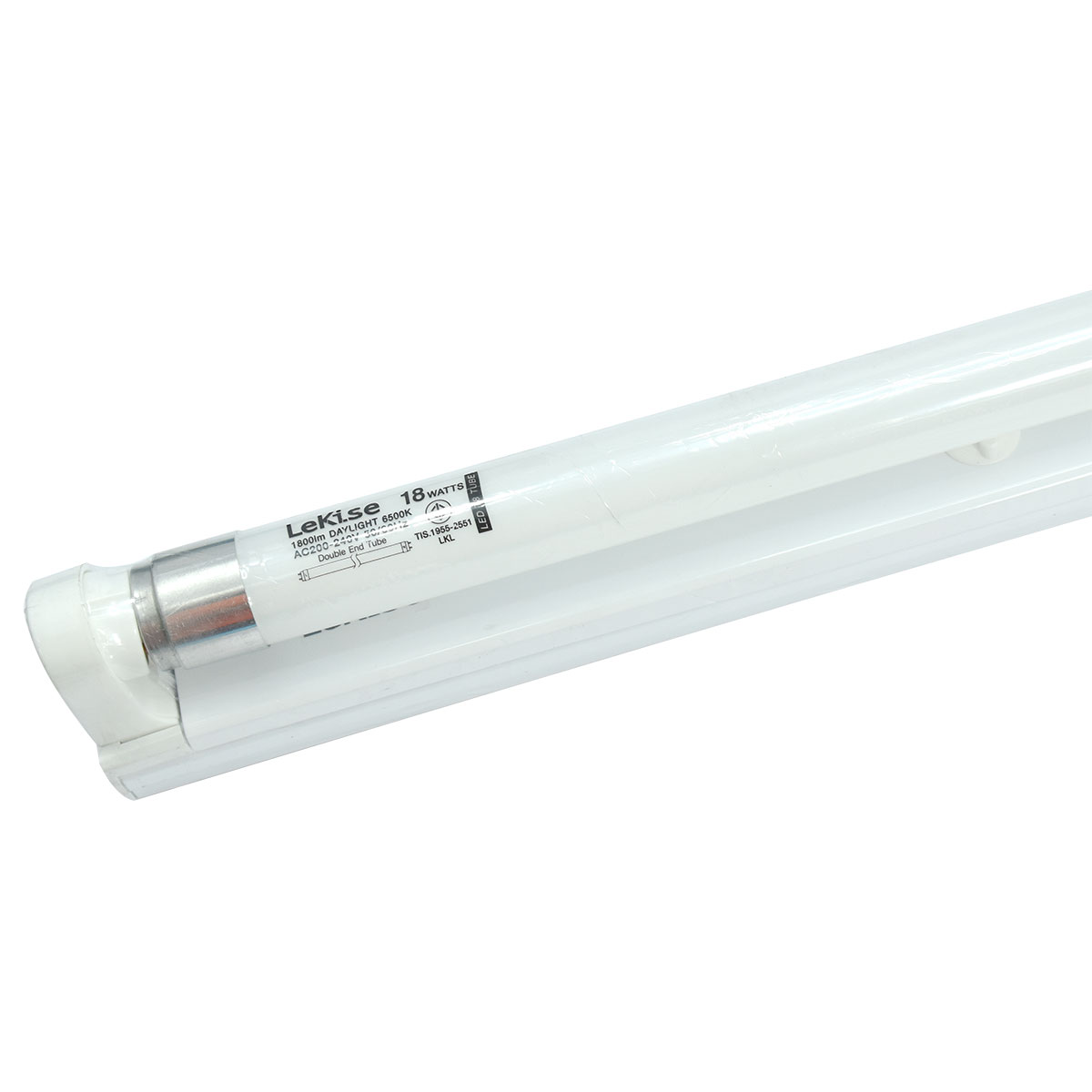 LEKISE SET LED ขั้วสปริงT8 18W P.10 Perfect Safe/หลอดแก้ว