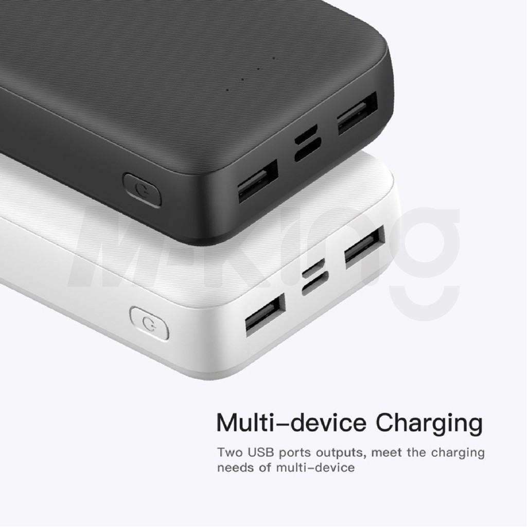 Orsen Eloop E34 สีขาว แบตสำรอง POWER BANK 20000mAh แบตเตอรี่สำรอง ชาร์จเร็ว