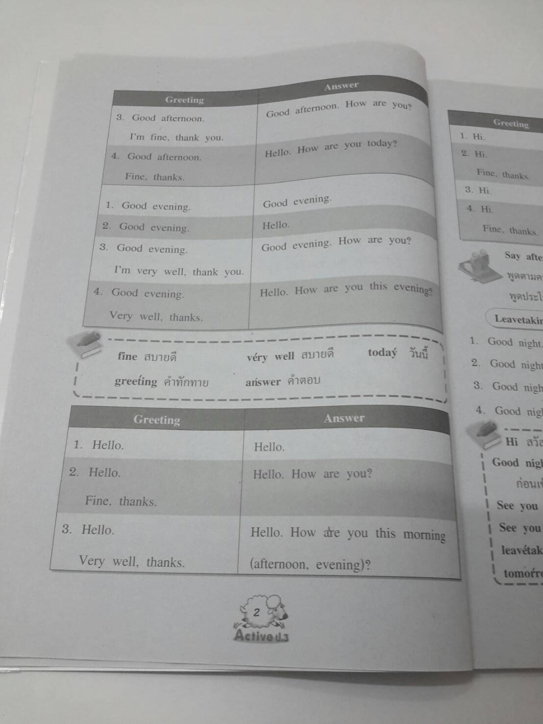 หนังสือ New Active English ป.3 หนังสือฝึกหัดพูดและเขียน สำนักพิมพ์ อจท