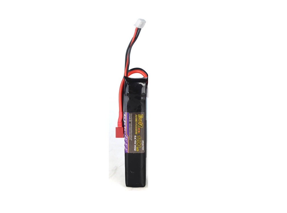 แบตเตอรี่ Lipo 7.4 V1100 mAH 30C