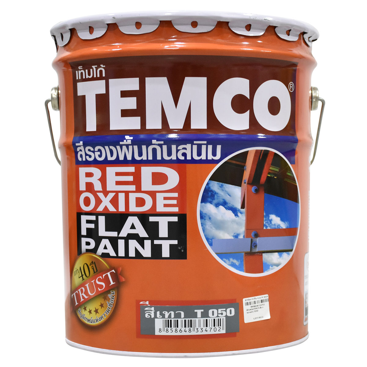 TEMCO สีกันสนิม สีเทา T050