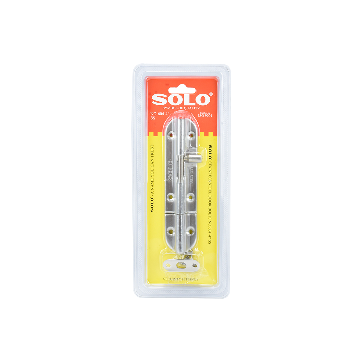 SOLO กลอนประตูทรงกลมโซโล 604-4" SS