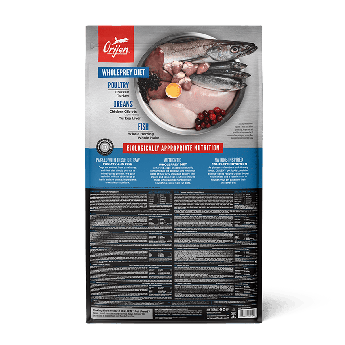 ORIJEN Small Breed Marine Fish อาหารสุนัขพันธุ์เล็ก ทุกช่วงวัย สูตรปลาทะเล ขนาด 1.8kg