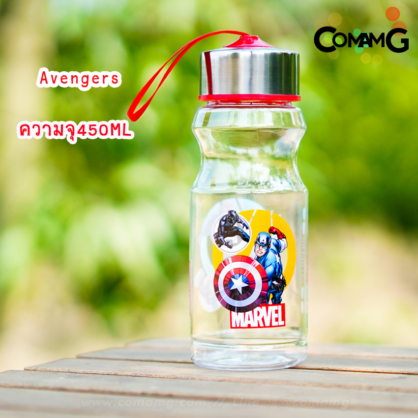 ขวดน้ำ กระติกน้ำเด็ก ขวดใส่น้ำหูหิ้ว 450-600ML ขวดใส่น้ำลายการ์ตูน ลิขสิทธิ์แท้ พร้อมส่ง