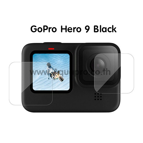 GoPro 11 /10 / 9 - 3 in 1 Protector Flim ฟิล์มกระจกนิรภัย กันรอยจอหลัง 3 in 1 LCD + เลนส์ + จอหน้า