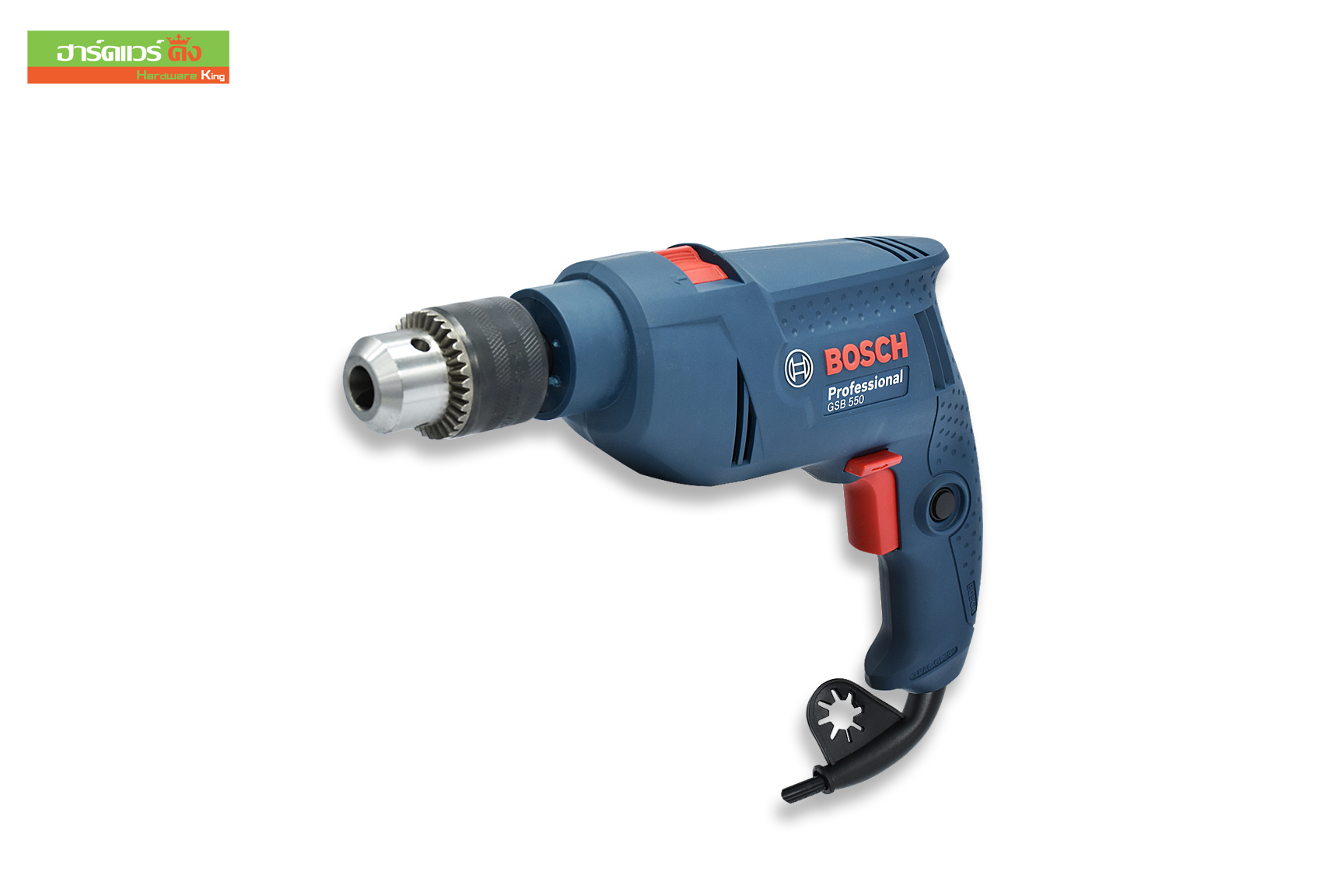 ฺBOSCH สว่านกระแทก 4 หุน (ปรับรอบ ซ้าย-ขวา) 550 วัตต์ 0-2,800 รอบ GSB 550