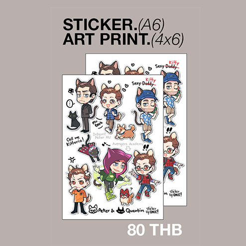 Sticker&postcard set: Spiderio