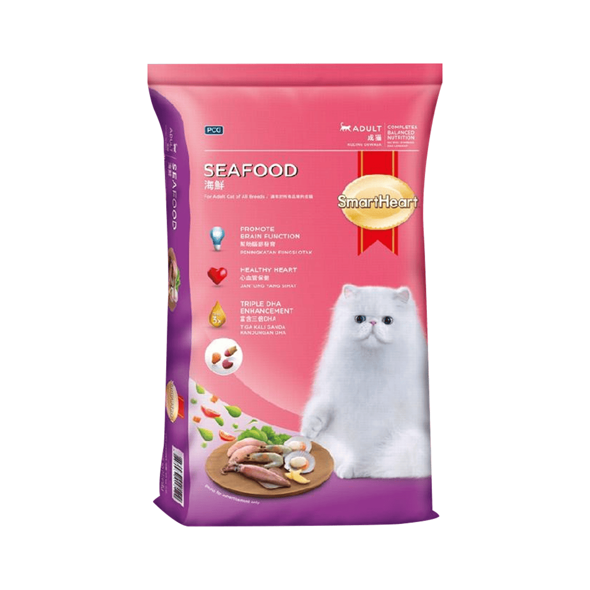 Smart Heart Cat สมาร์ท ฮาร์ท อาหารแมว อาหารเม็ด ขนาด 7 Kg