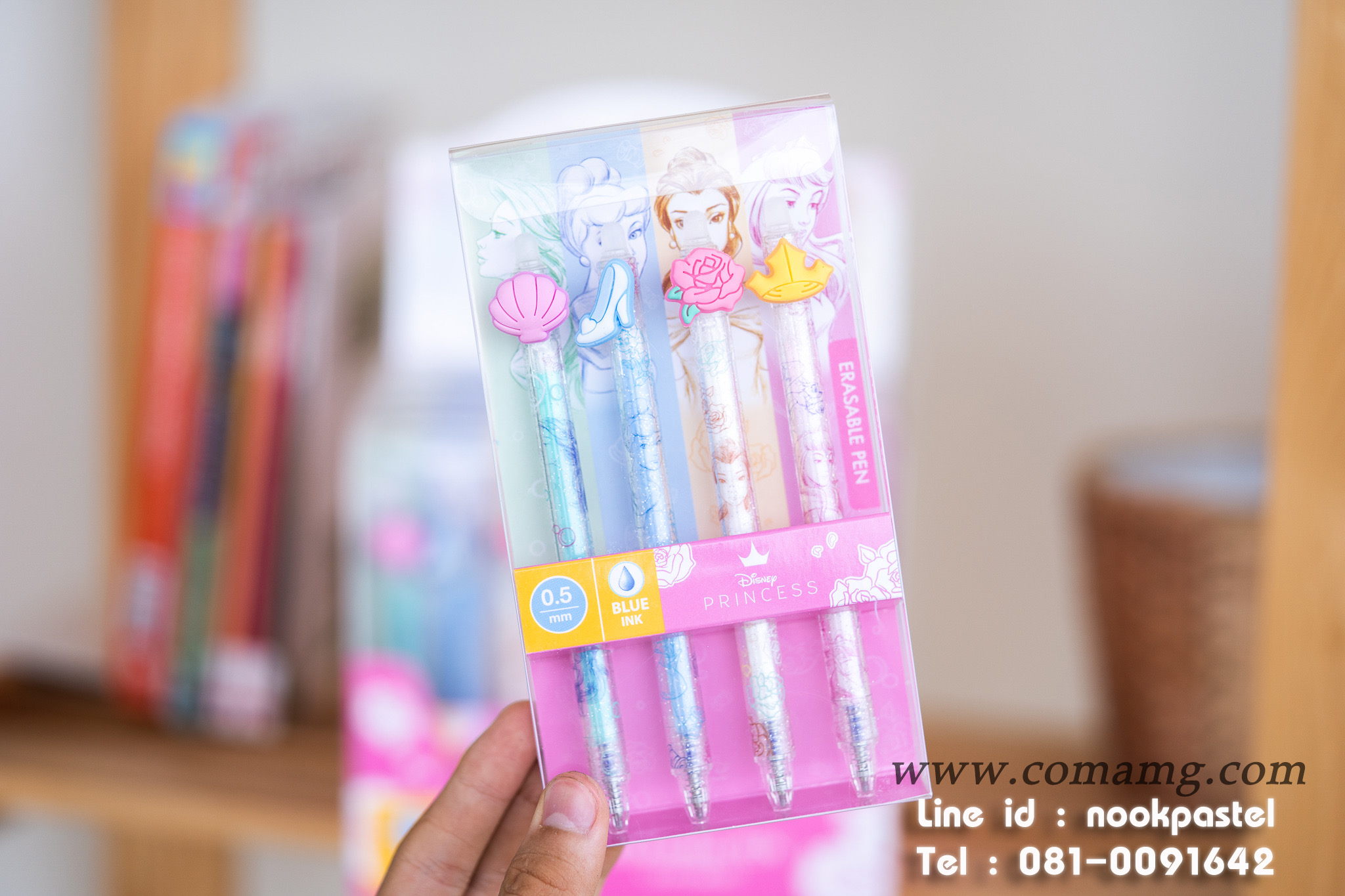 เซ็ตปากกาลบได้ Disney Princess เจ้าหญิงดิสนีย์ ลิขสิทธิ์แท้