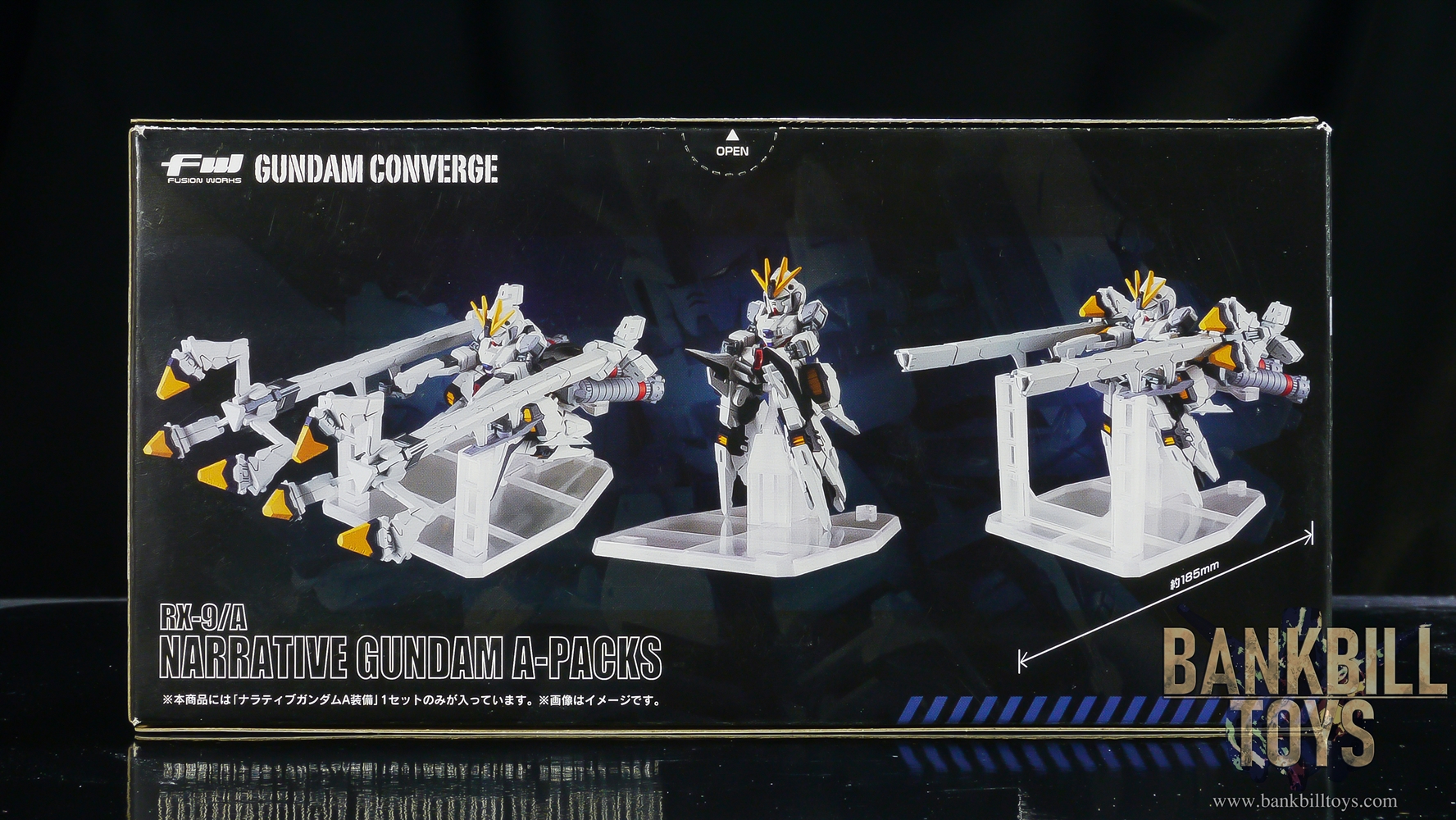 กันดั้ม Bandai Candy Toy FW Gundam Converge EX28 RX-9/A Narrative Gundam A-Packs