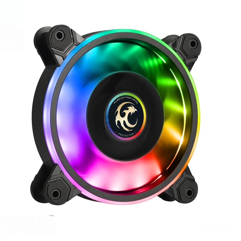 พัดลมTsunami รุ่นProtector 1262 ARGB Black สินค้าใหม่ สีดำ