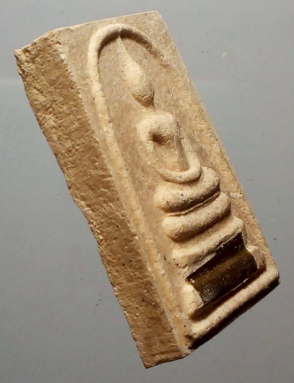 รหัสสินค้า พระไม่ทราบที่ 117 พระพุทธเนื้อผง หลังรูปเหมือนหลวงปู่ผัก ไม่ทราบที่