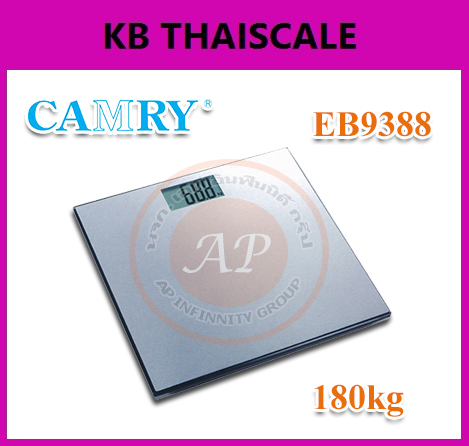 ตาชั่งน้ำหนักคน180kg เครื่องชั่งบุคคลดิจิตอล180กิโลกรัม เครื่องชั่งน้ำหนักคนดิจิตอล180กิโล เครื่องชั่งน้ำหนักระบบดิจิตอล180kg เครื่องชั่งน้ำหนักคน180kg ค่าละเอียด100g CAMRY รุ่น EB9388