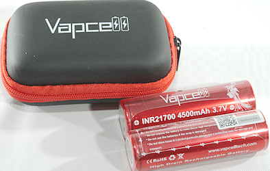 Vapcell 21700 4500mAh 20A ถ่านชาร์จขนาด 21700 แดง