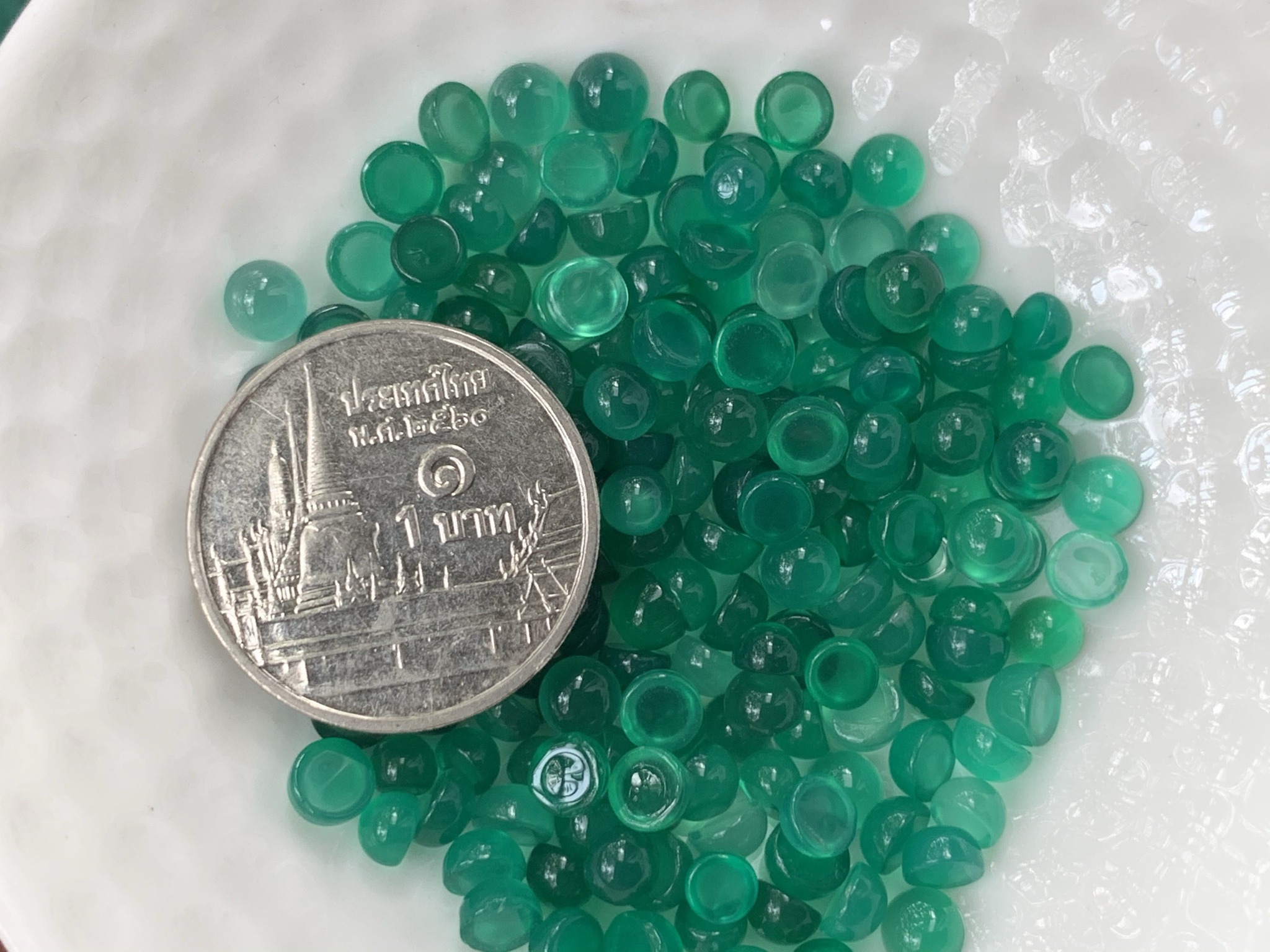 โมรากลมหลังเบี้ย 3.5 มม. 20 กะรัต