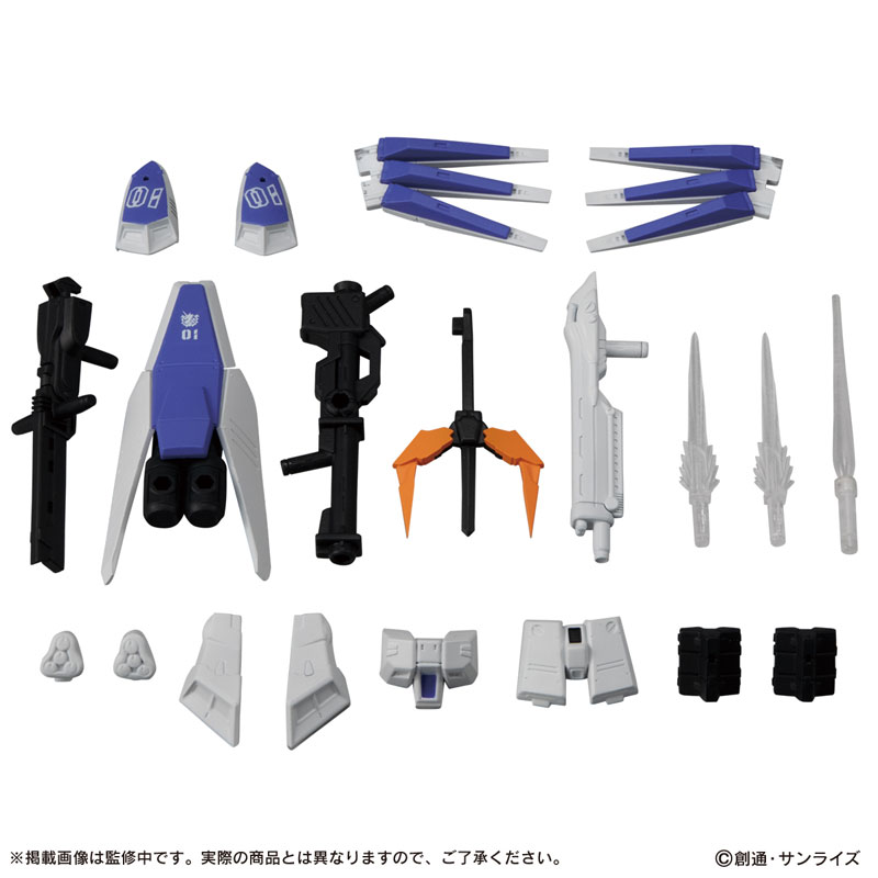 กันดั้ม Bandai Gashapon Mobile Suit Gundam Mobile Suit Ensemble 16 - Hi-Nu Gundam, Gundam Kyrios, Over Flag, GN Flag (ครบเซ็ต 5 แบบ)