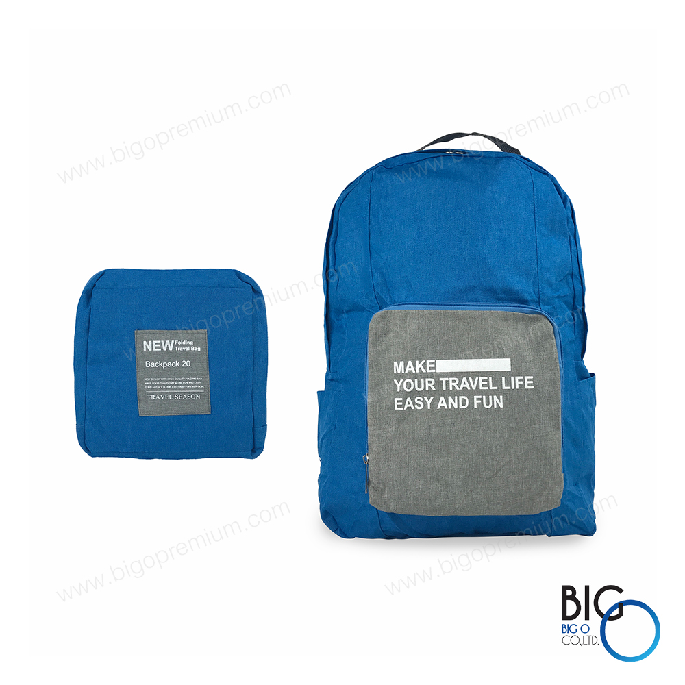 กระเป๋าเป้พับได้ ผ้าไนล่อน