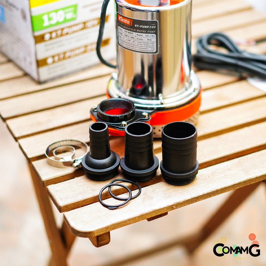 Kanto ไดโว่สแตนเลส ไดโว่DC ปั๊มแช่ ปั๊มจุ่ม มี2รุ่น DC12V DC24V ปั๊มน้ำไดโว่ 130วัตต์