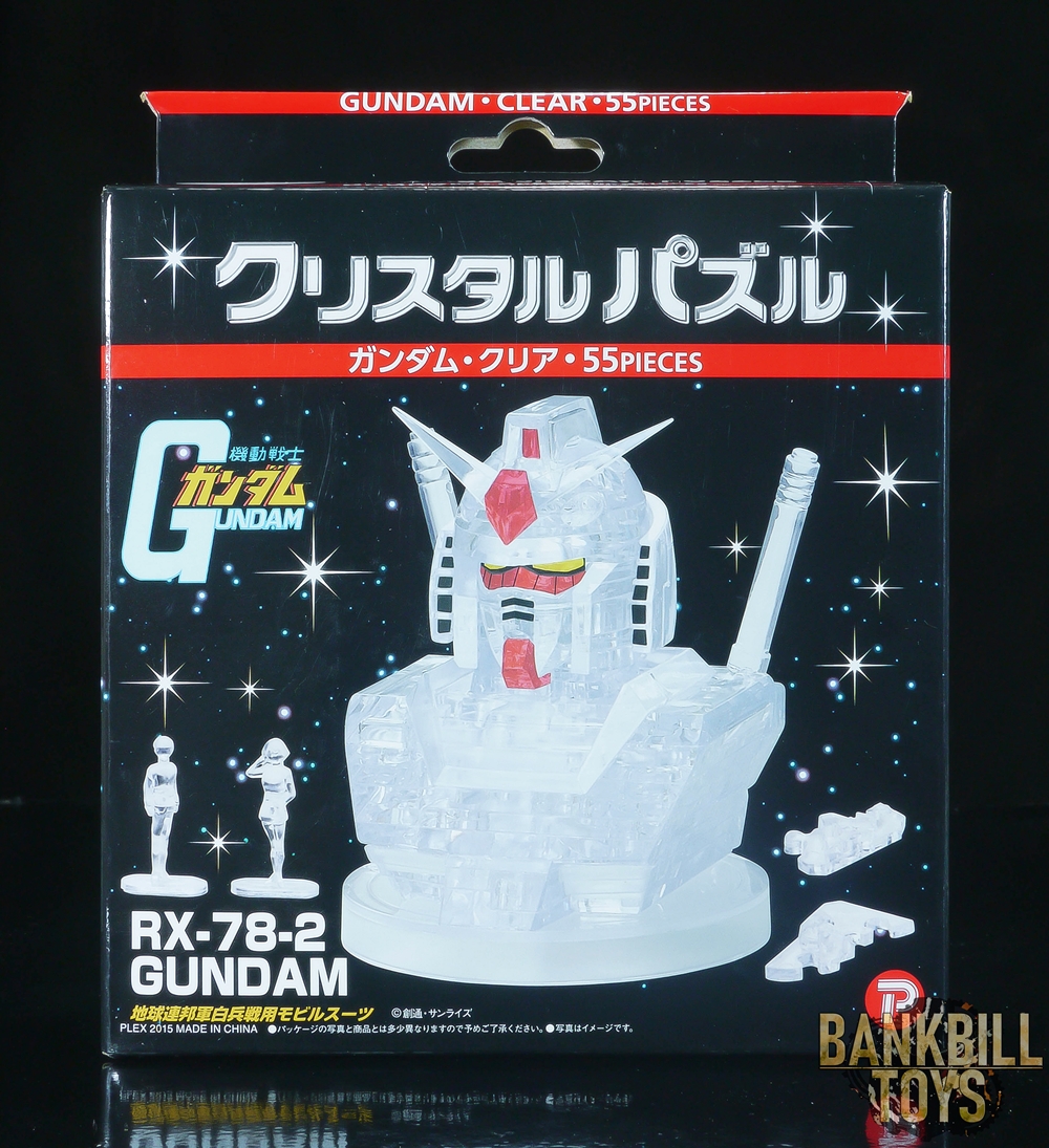กันดั้ม Plex 3D Jigsaw Puzzle Crystal Puzzle RX-78-2 Gundam Clear 55pieces