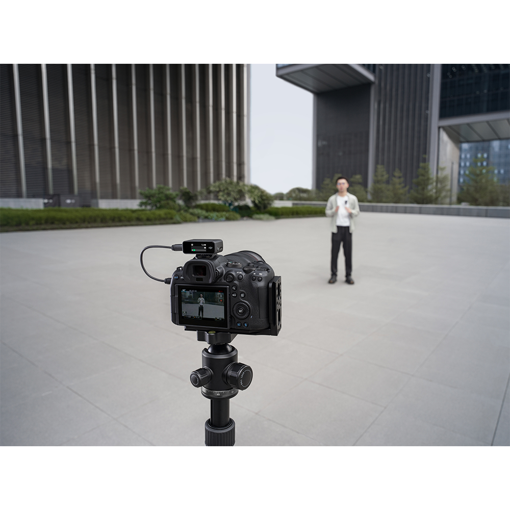DJI Mic Wireless Microphone Charging Case ไมโครโฟนไร้สาย ใช้ได้กับกล้อง มือถือ คอมพิวเตอร์ ประกันศูนย์ไทย By Aquapro