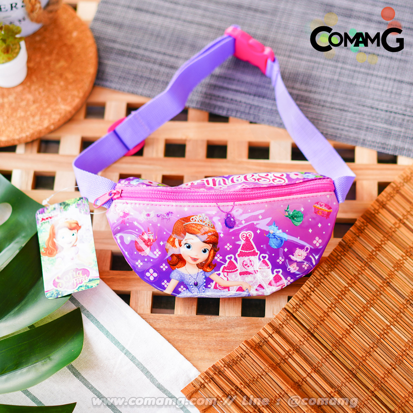 กระเป๋าคาดอกเด็ก กระเป๋าคาดเอวเด็ก กระเป๋าเด็ก รุ่นหนังแก้ว ลิขสิทธิ์แท้ คาดอก คาดเอว มีหลายลาย