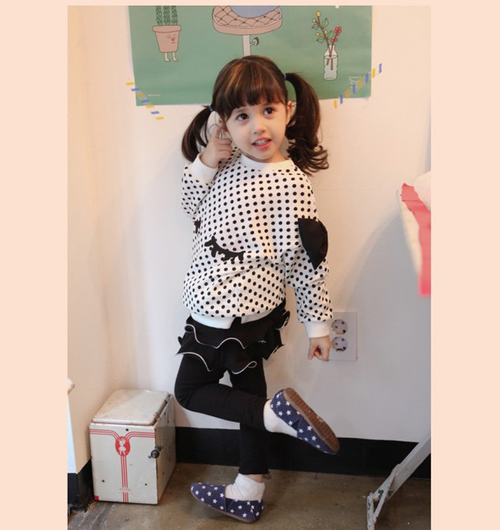 PS30284 พร้อมส่งเลคกิ้งเด็กแบบกระโปรงสีดำ สองชั้นน่ารัก สวยน่ารักใส่สบาย