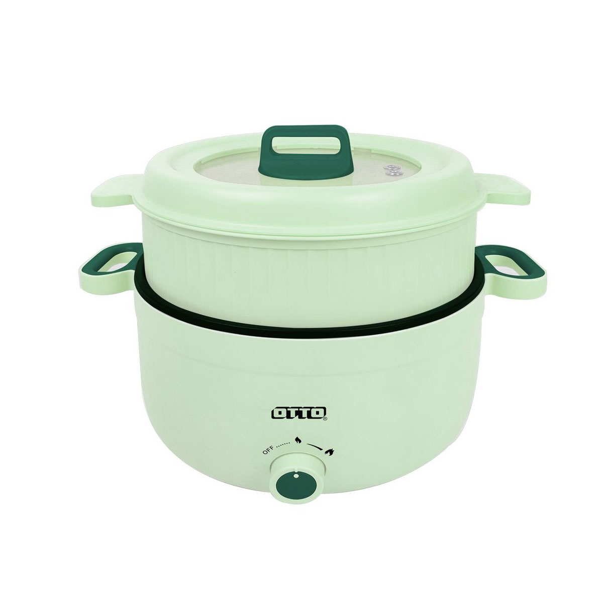 OTTO หม้อสุกี้อเนกประสงค์ 4ลิตร สีเขียว [SP-310B]
