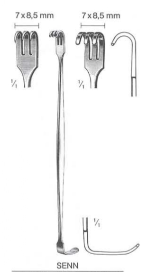 Senn Mueller Retractor D/E sh. 16cm