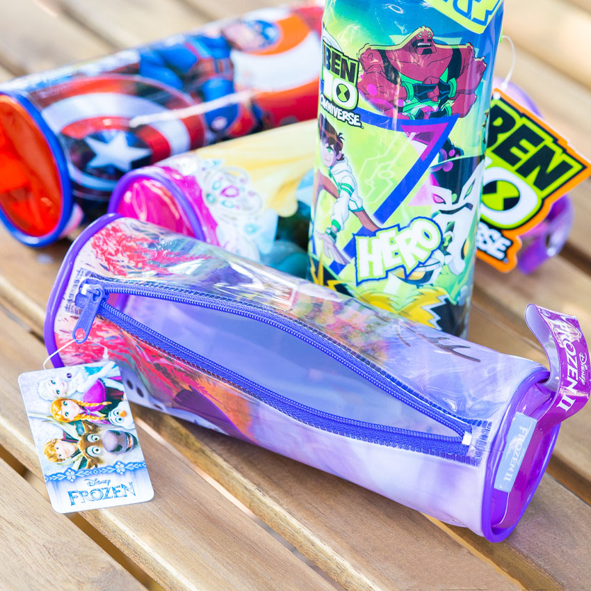 กระเป๋าดินสอ ทรงกระบอก PVC ลายการ์ตูน อเวนเจอร์ส เจ้าหญิง เบนเทน Frozen ลิขสิทธิ์แท้ พร้อมส่ง