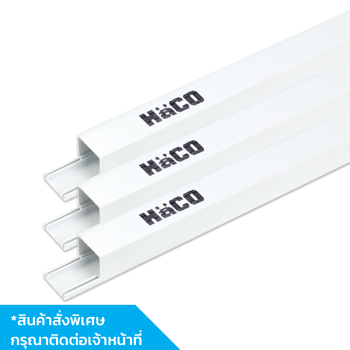 HACO รางเดินสายไฟฟ้า uPVC 75mm.x50mm.x2.9mt. ER-832/2.9