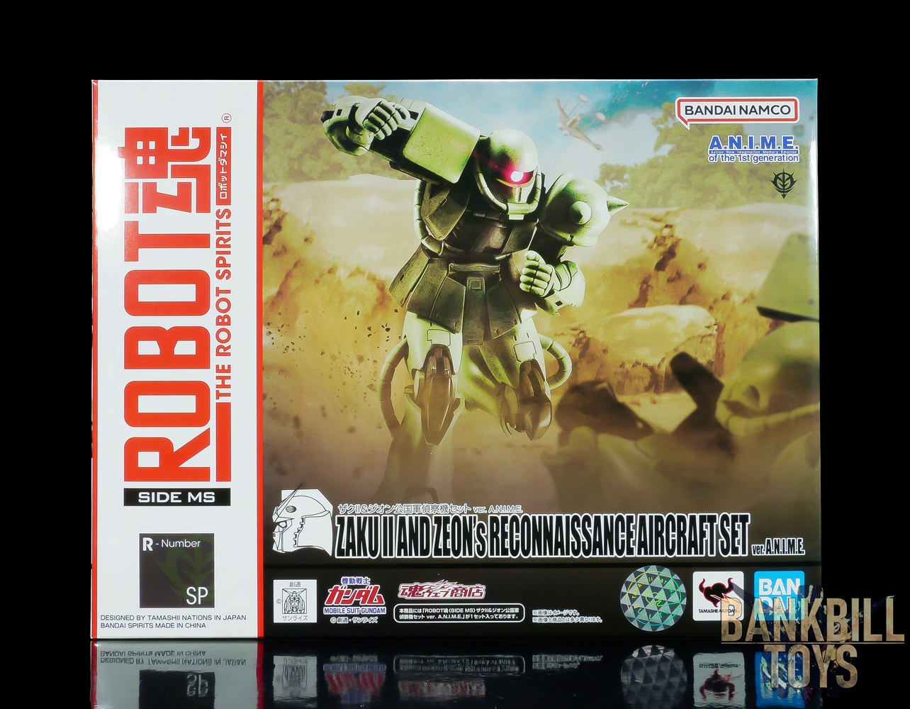 กันดั้ม Bandai Spirits Premium Bandai Tamashii Web Shop Limited The Robot Spirits <SIDE MS> R-SP MS-06F Zaku II And Zeon's Reconnaissance Aircraft Set Ver.A.N.I.M.E.