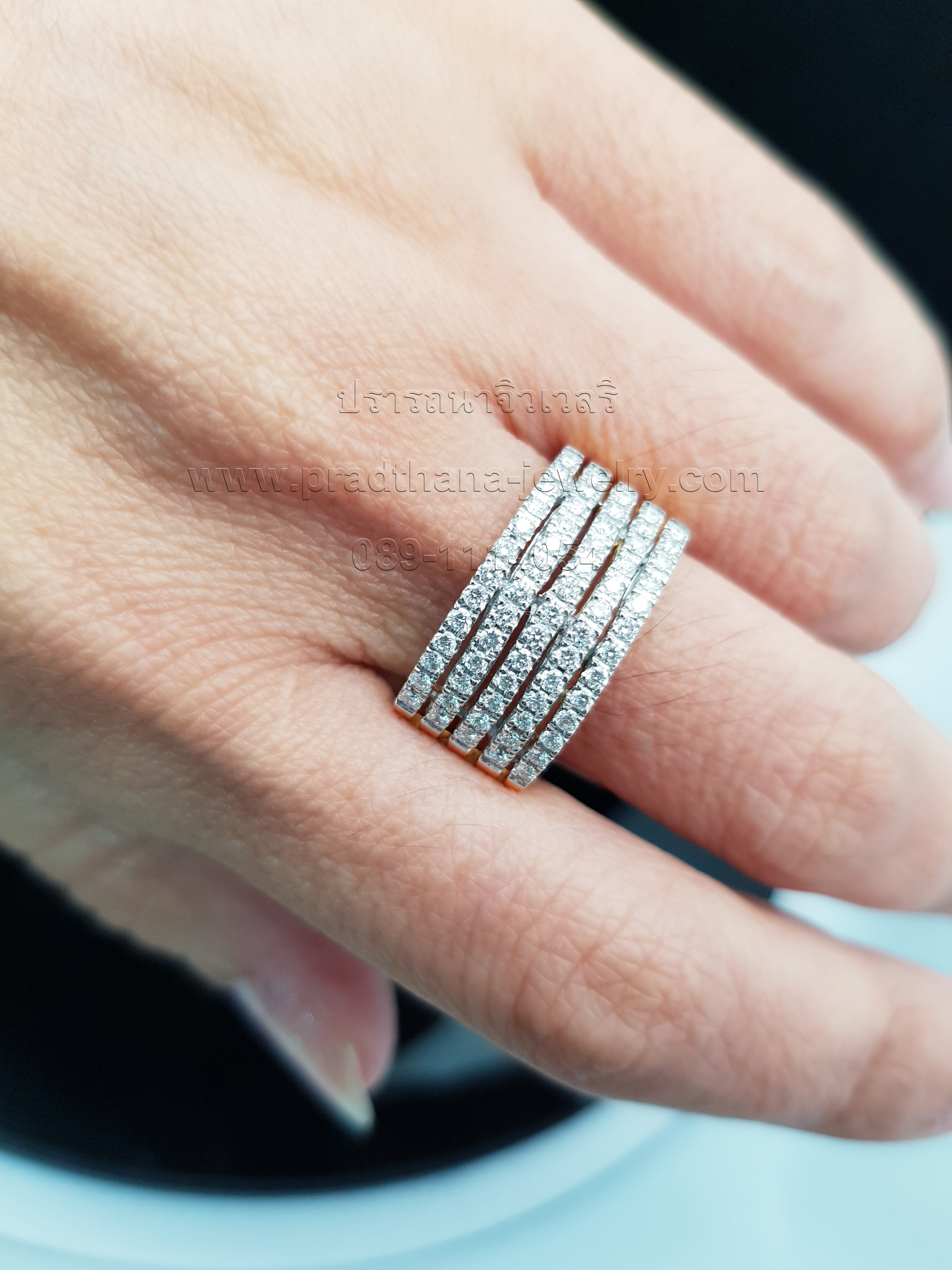 แหวนเพชรห้าแถว **ขายแล้ว**