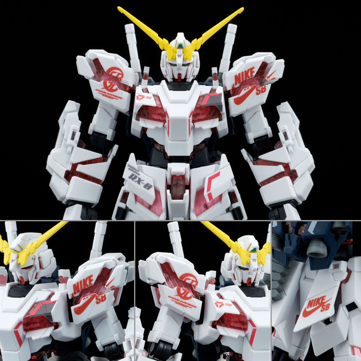 กันดั้ม Bandai Spirits Gunpla Premium Bandai Hobby Online Shop Limited HGUC 1/144 RX-0 Unicorn Gundam [Destroy Mode] Ver.NIKE SB