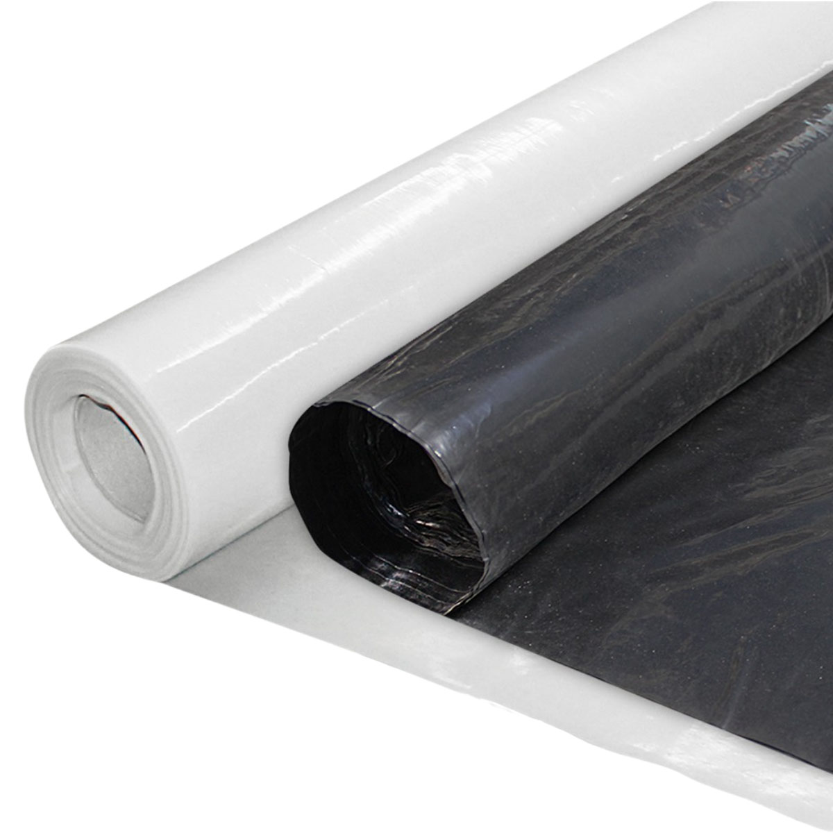พลาสติกรองพื้นก่อนเทคอนกรีตสีใส (ขาวขุ่น) หนา 0.15x2x100 เมตร