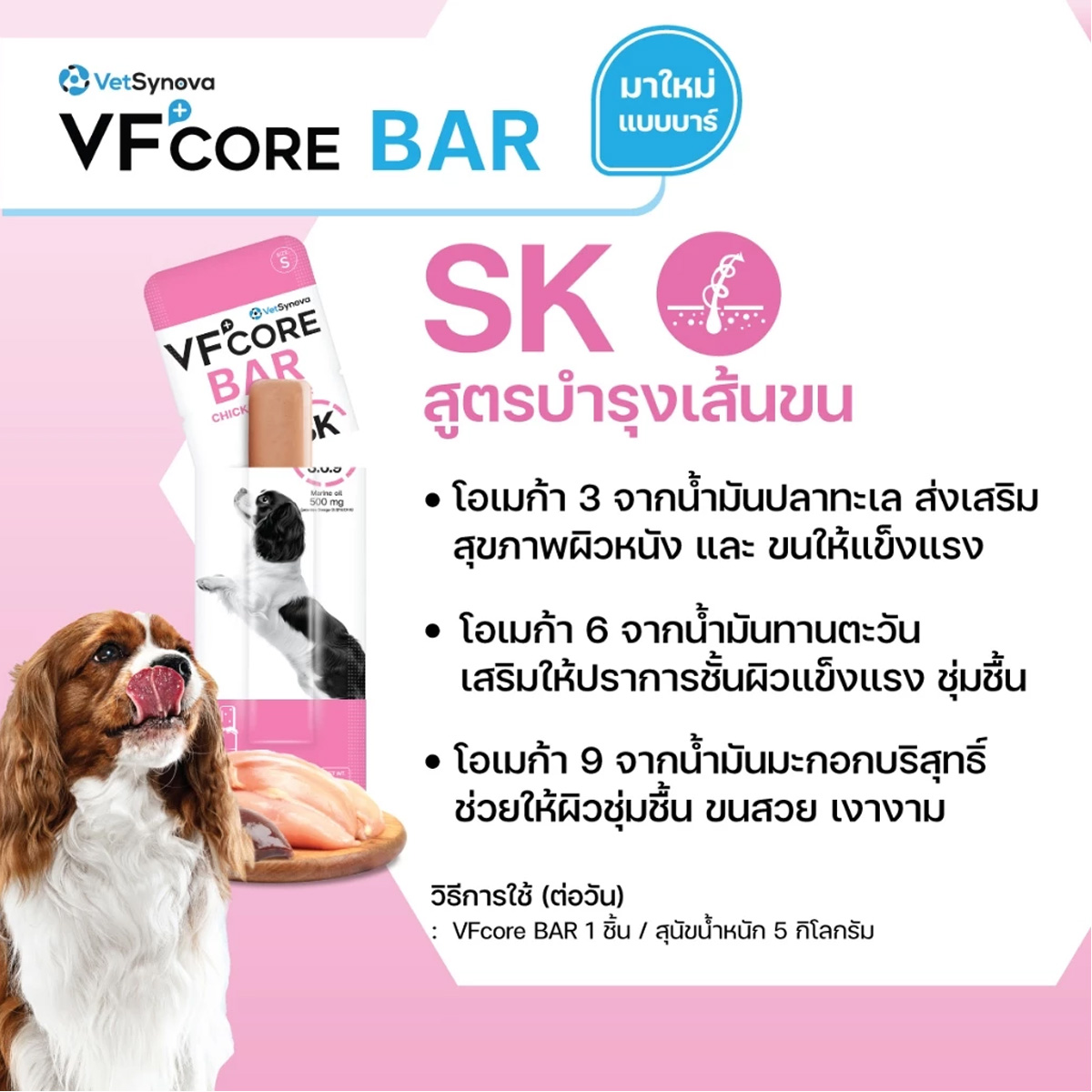 VF+core BAR อาหารเปียกสุนัข จำนวน 10 ซอง