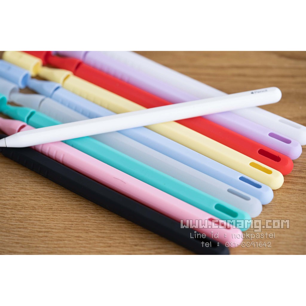 เคสปากกาซิลีโคนสำหรับ Apple Pencil รุ่น1 / รุ่น2 ปลอกปากกาซิลิโคน เคสปากกา
