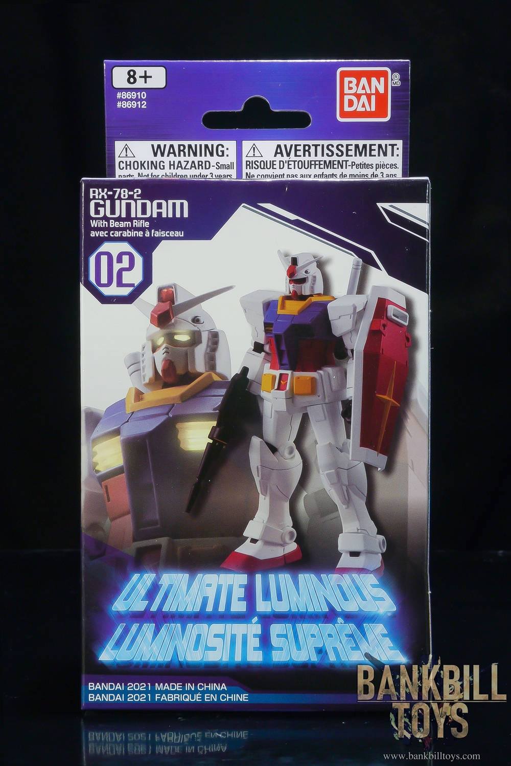กันดั้ม Bandai America Ultimate Luminous Gundam No.02 RX-78-2 Gundam with Beam Rifle