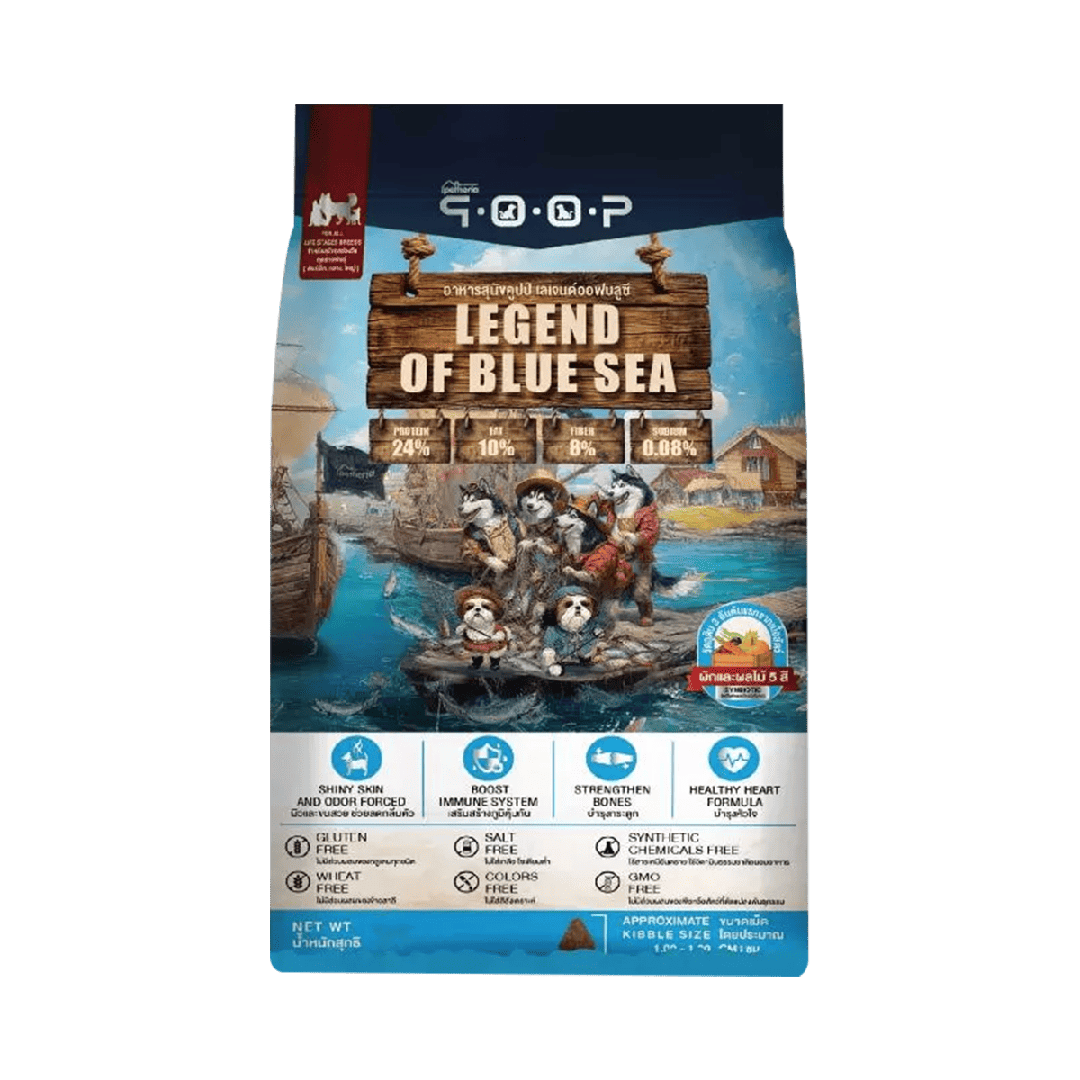 qoop คูปป์ อาหารสุนัขสูตร Gluten Free สำหรับสุนัขทุกช่วงวัย ขนาด 1 กิโลกรัม