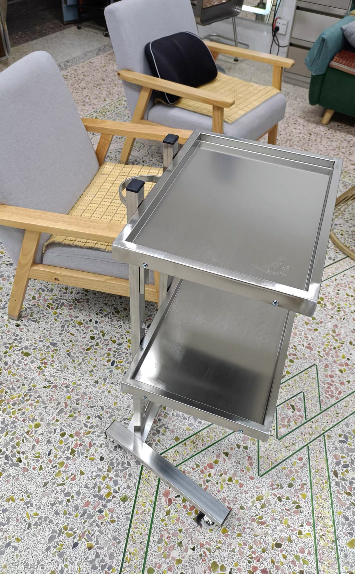 รถเข็นวางเครื่องมือ พับเก็บได้