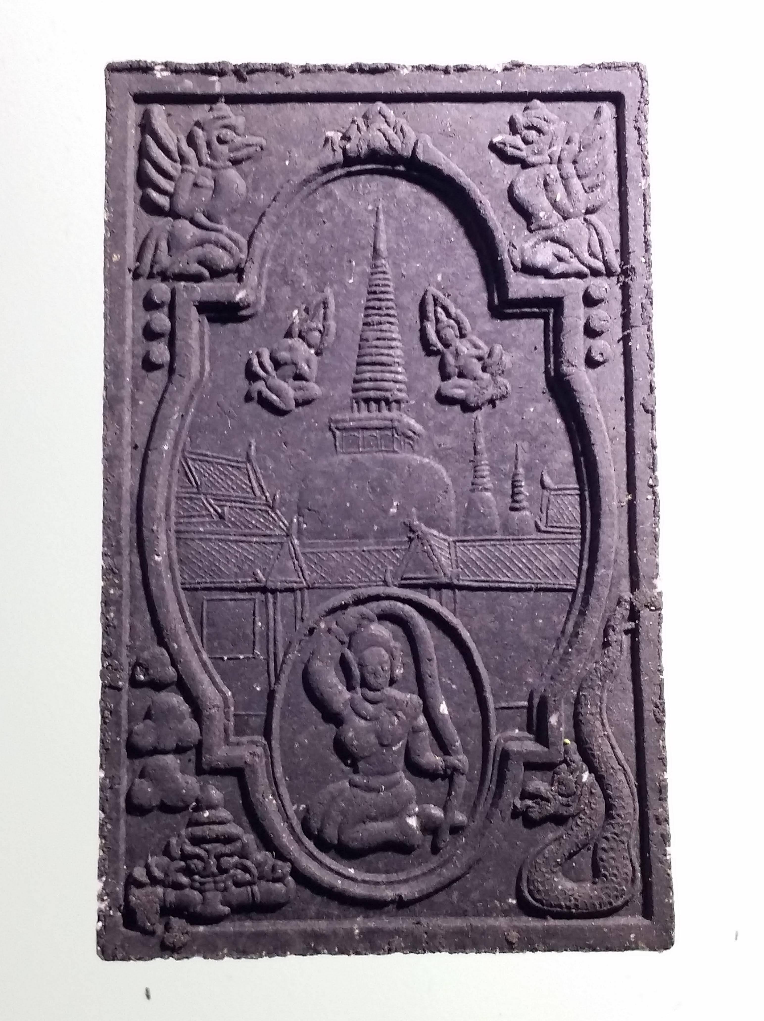 รหัสสินค้า จตุคามรามเทพ 497 พระเทวราชโพธิสัตว์จตุคามรามเทพ หลังพระแม่ธรณีบีบมวยผม รุ่น สิริมงคล ปี 49