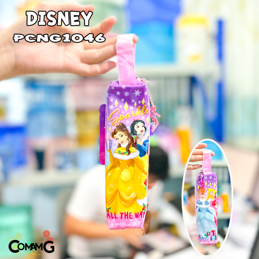 กระเป๋าดินสอ ทรงกระบอกเหลี่ยม กระเป๋าผ้า กระเป๋าใส่ดินสอ ลายการ์ตูนลิขสิทธิ์แท้