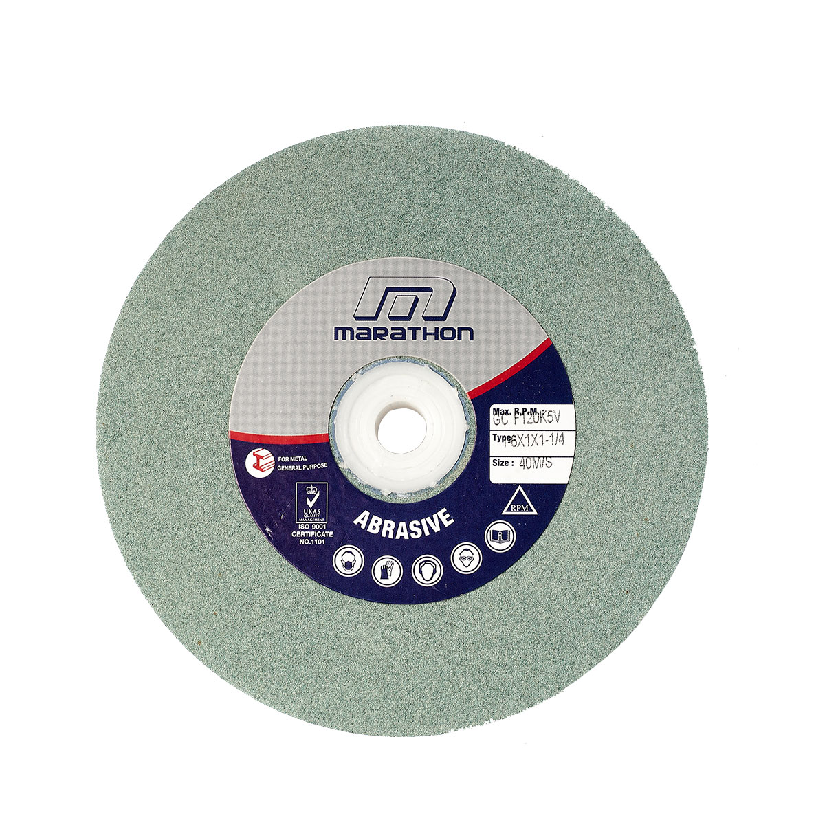 MARATHON หินไฟ (สีเขียว) 6"#120 หนา 1" [KT-Z032-1245]